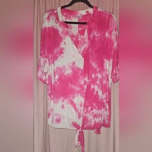 Tie Dye Shirt w/ waist tie
